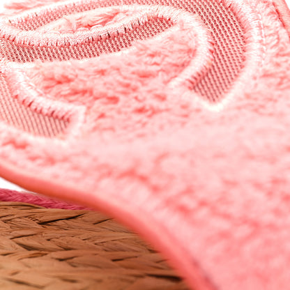 Chanel Terry Cloth Raffia CC Logo Thong Sandals 39 Pink 8 of 11