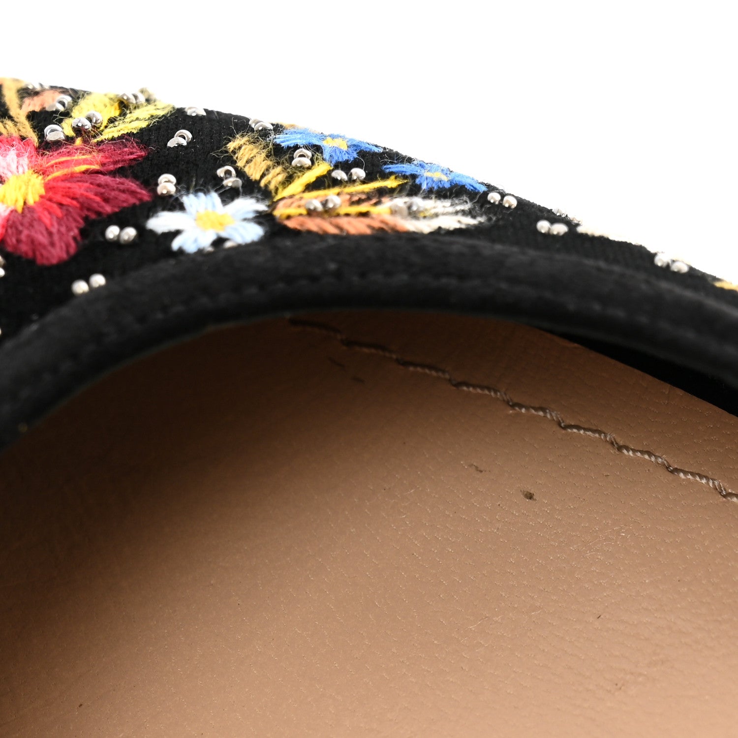 Christian Dior Velvet Beaded Embroidered Flower Dioreve Mules 37.5 Black Multicolor 10 of 10