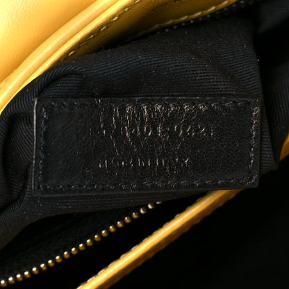 Saint Laurent Calfskin Y Quilted Monogram Toy Loulou Crossbody Bag Sunflower 7 of 10