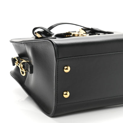 Saint Laurent Calfskin Monogram Baby Cabas Black 10 of 11