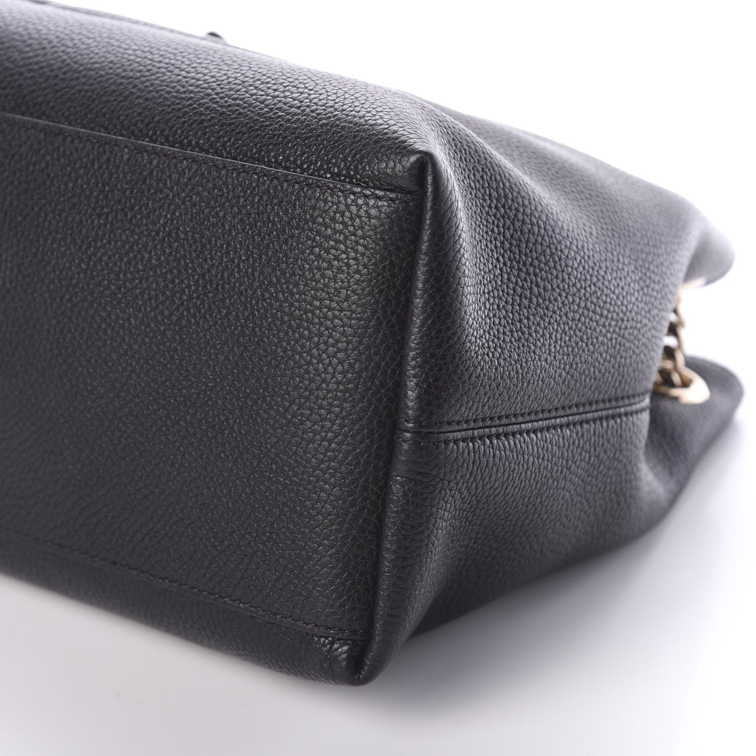 Gucci Pebbled Calfskin Medium Soho Chain Shoulder Bag Black 10 of 10