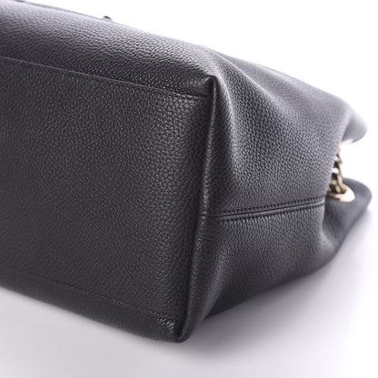 Gucci Pebbled Calfskin Medium Soho Chain Shoulder Bag Black 10 of 10