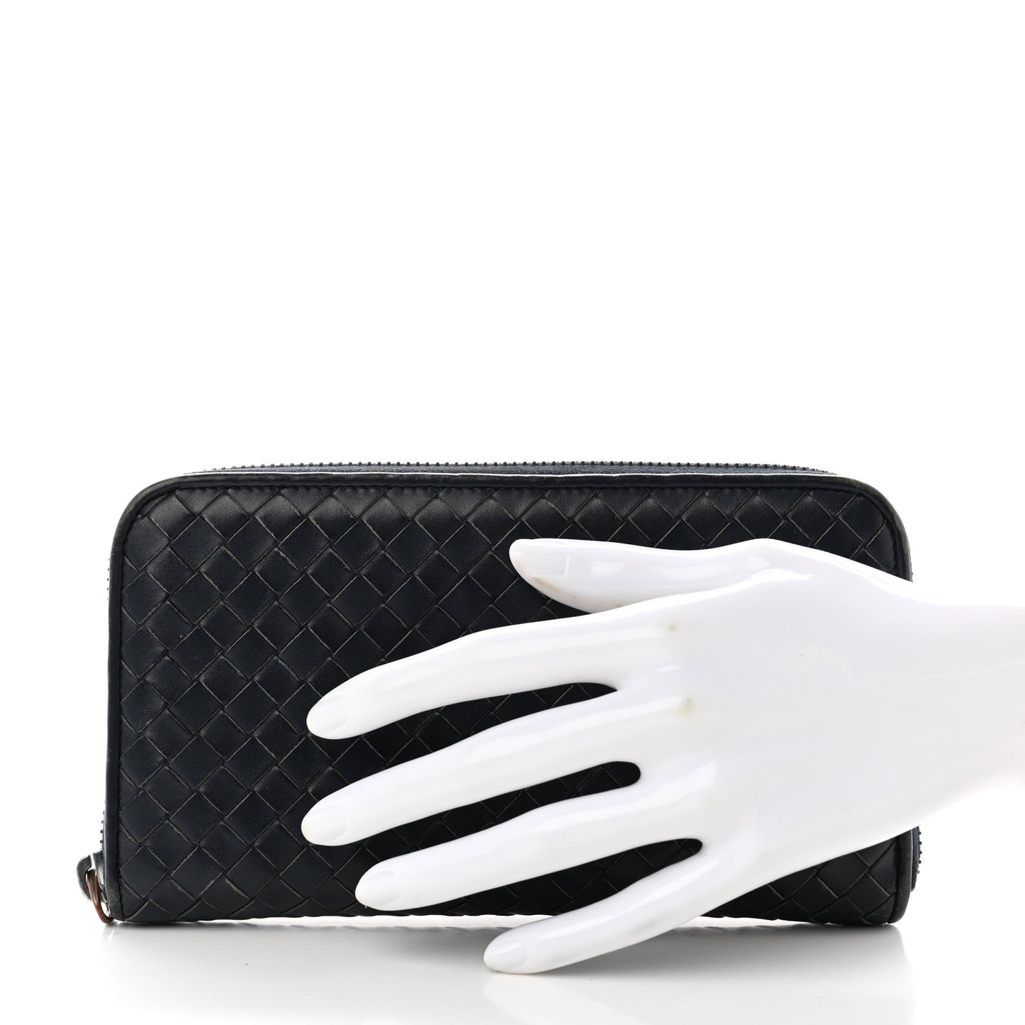 Nappa Intrecciato Zip Around Wallet Pacific