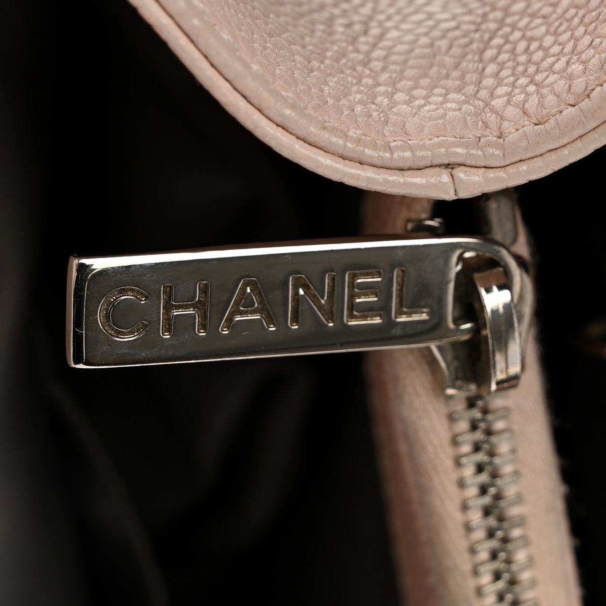 Chanel Caviar Quilted Grand Shopping Tote GST Light Pink 11 of 13