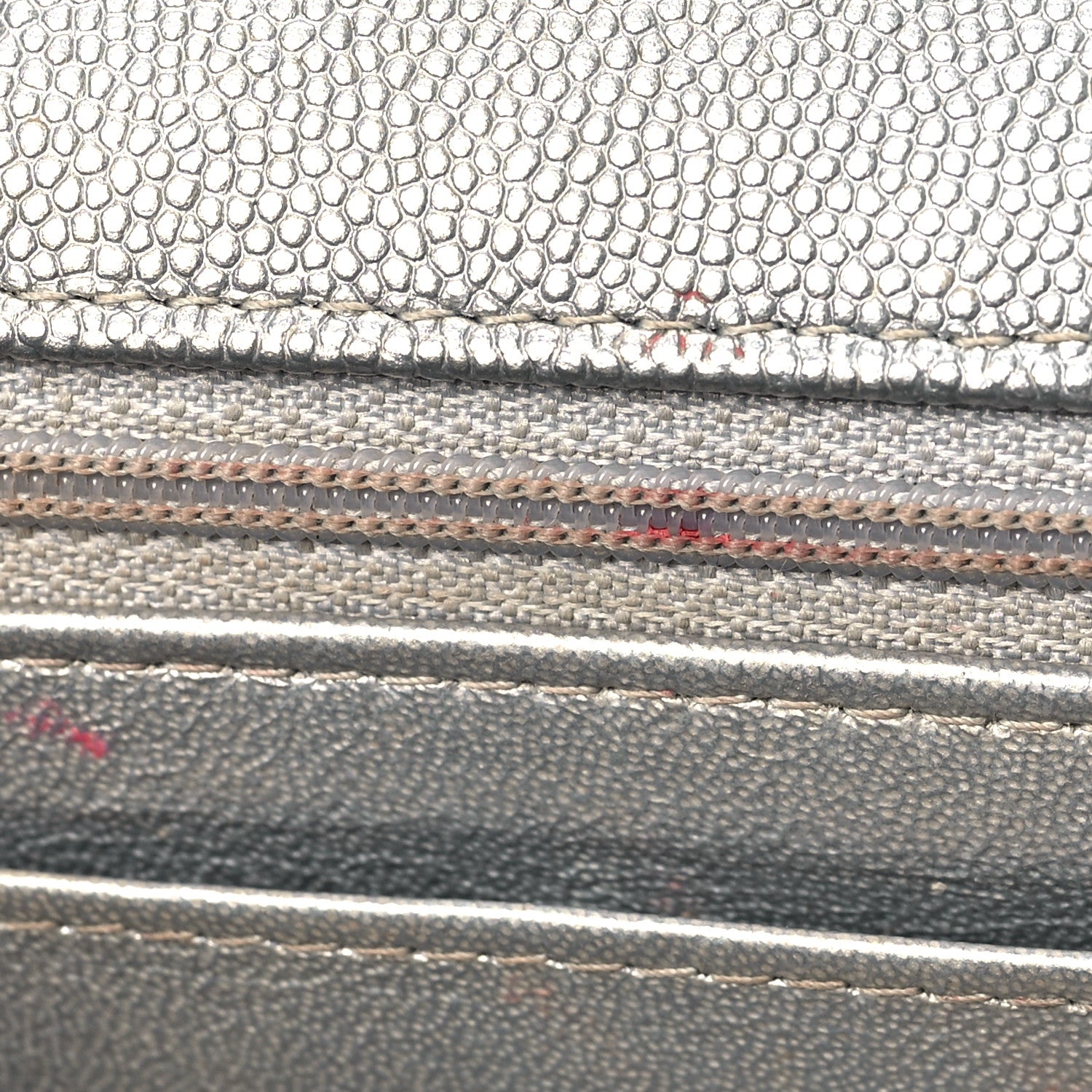 Chanel Metallic Caviar Quilted Mini Top Handle Rectangular Flap Silver 9 of 9