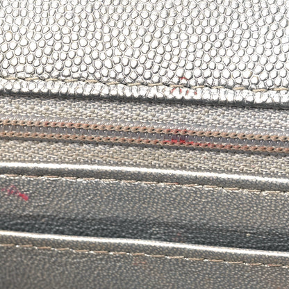 Chanel Metallic Caviar Quilted Mini Top Handle Rectangular Flap Silver 9 of 9