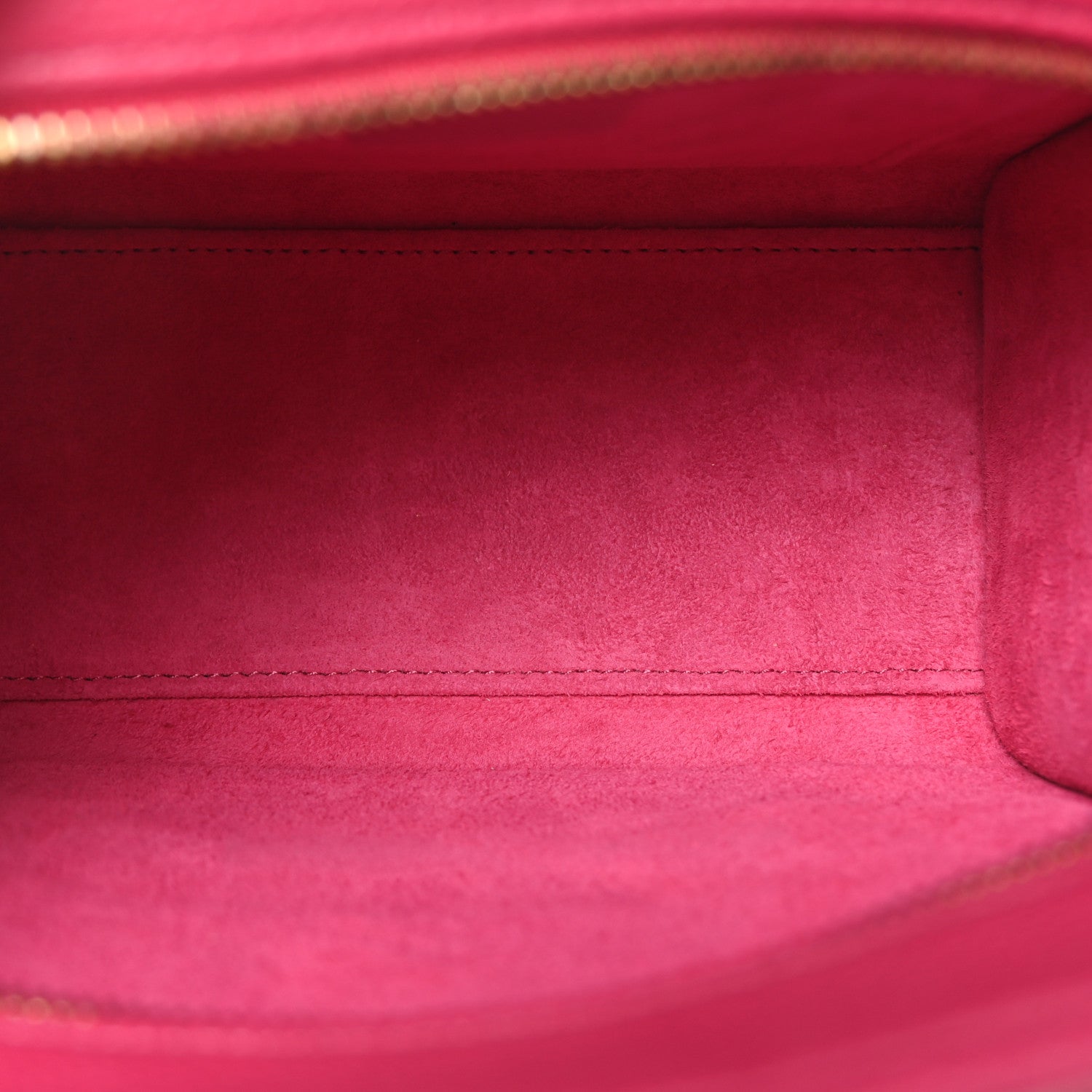 Celine Drummed Calfskin Nano Luggage Fuchsia 5 of 10