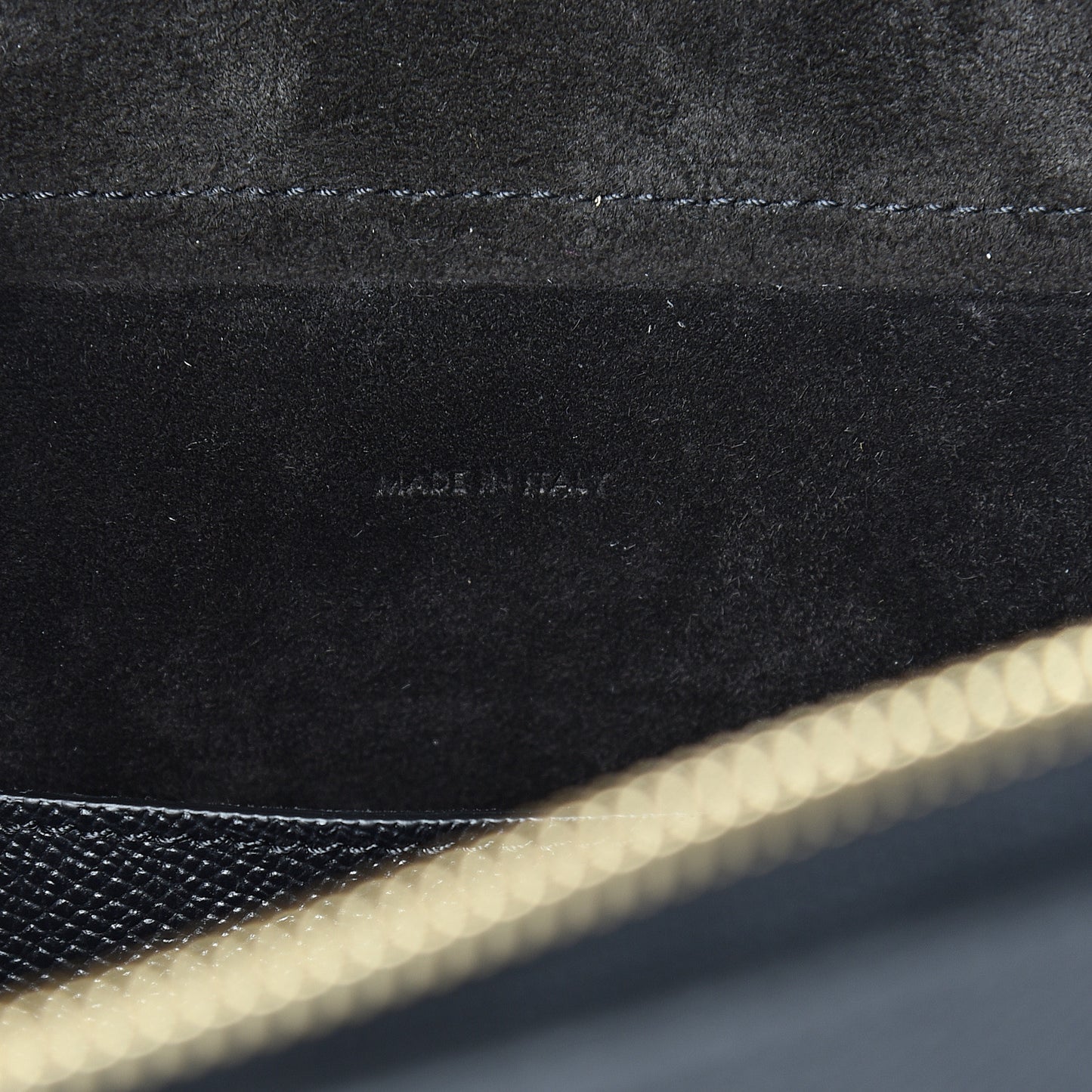 Grained Calfskin Micro Belt Bag Black