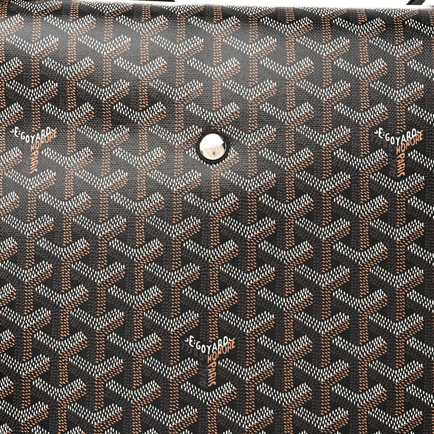 Goyardine Capetien Messenger Bag Black