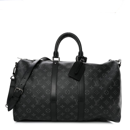 Louis Vuitton Monogram Eclipse Keepall Bandouliere 45 1 of 11