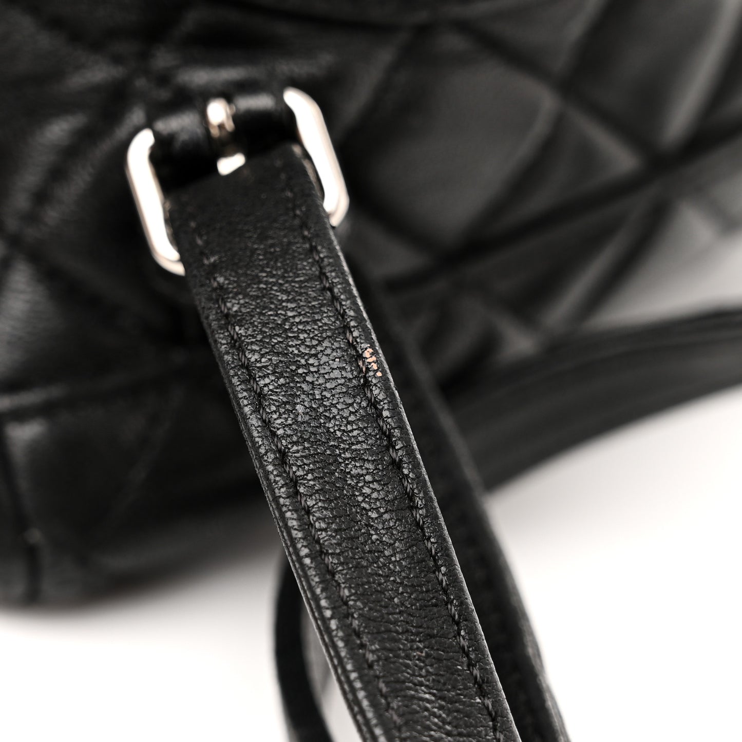 Lambskin Quilted Small Urban Spirit Backpack Black