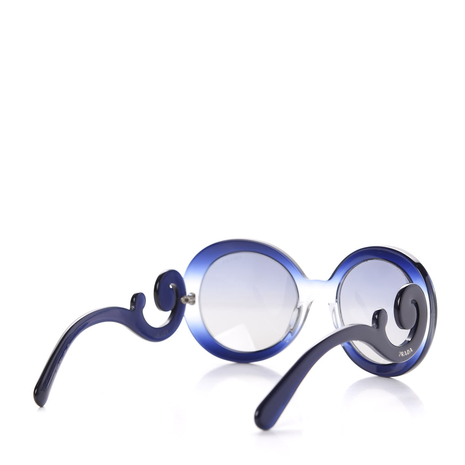 Prada Baroque Sunglasses SPR 27N Blue 4 of 7