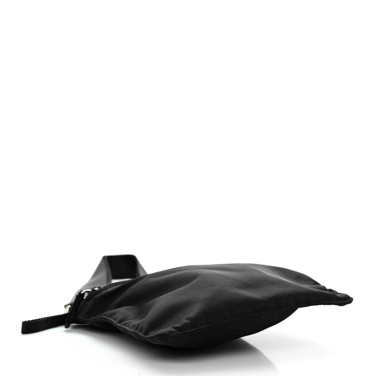 Prada Nylon Flat Messenger Bag Black 4 of 10