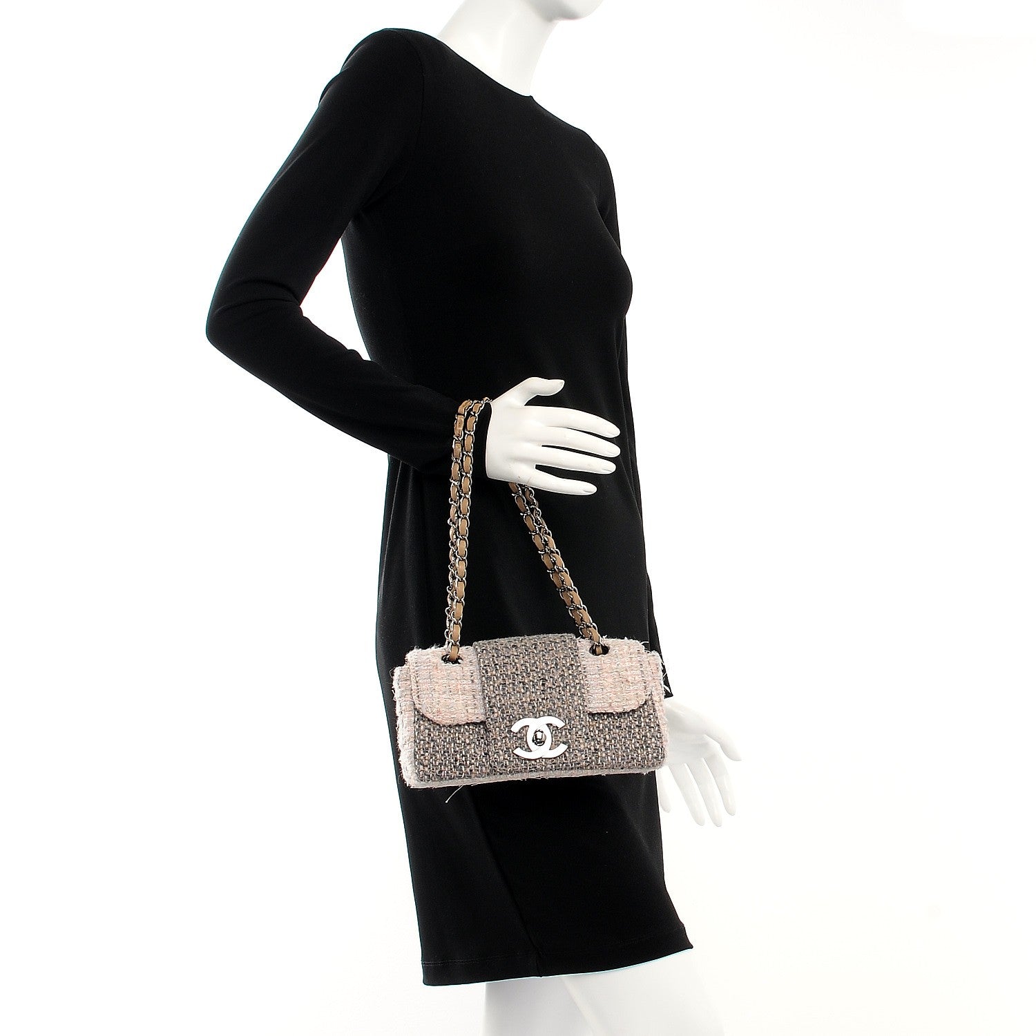 Chanel Tweed Small Fantasy Flap Grey 2 of 9