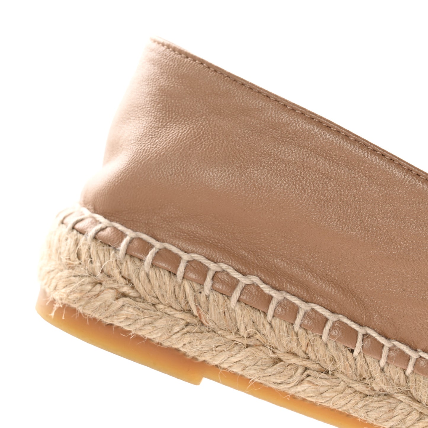 Lambskin CC Espadrilles 38 Beige Black