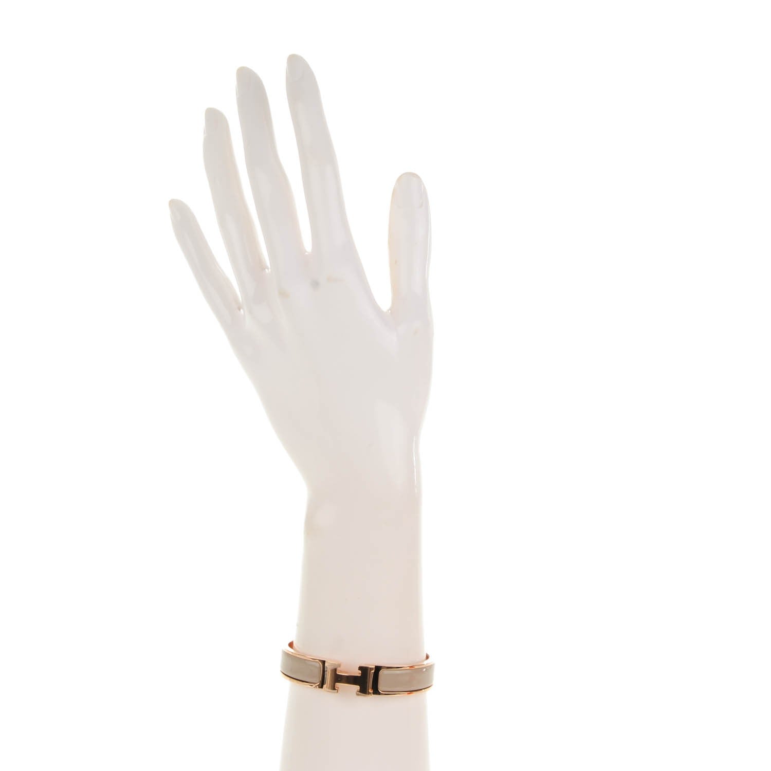 Hermes Enamel Narrow Clic Clac H Bracelet PM Marron Glace 2 of 4