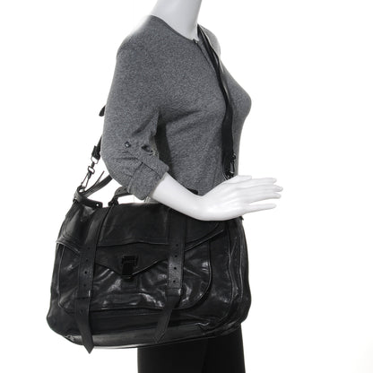 Proenza Schouler Lambskin PS1 Extra Large Satchel Black 2 of 7