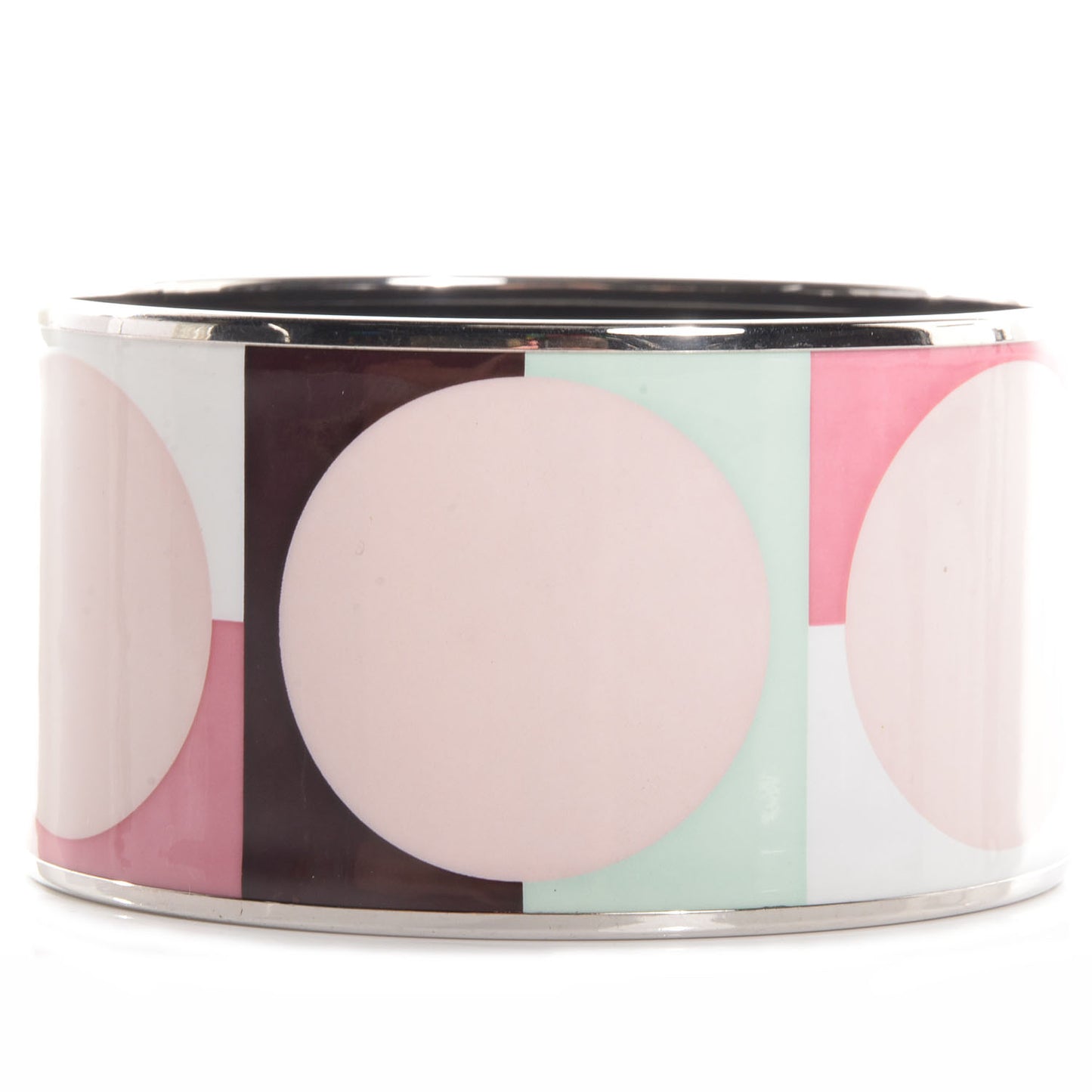 Enamel Printed Dot Extra Wide Bracelet 70