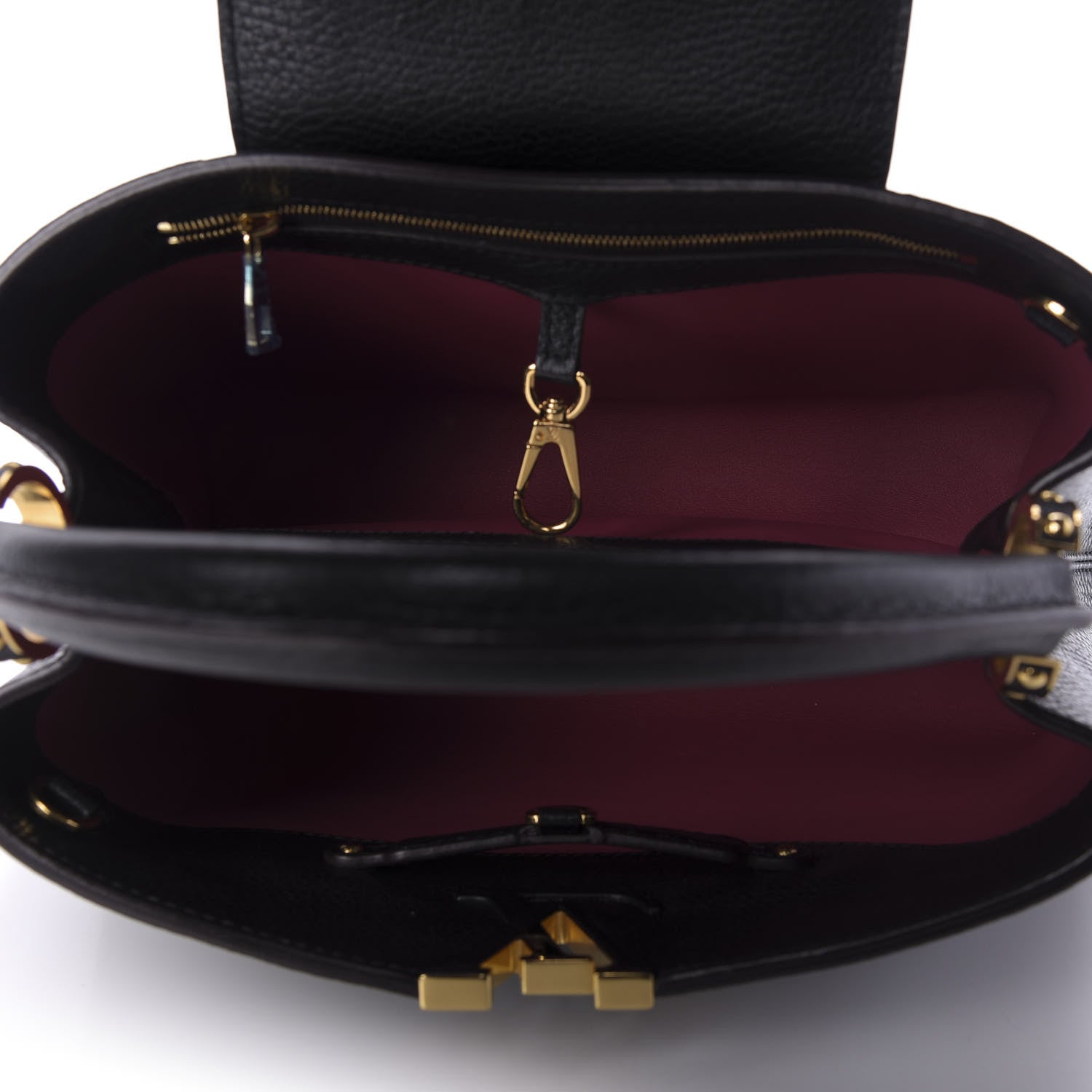 Louis Vuitton Taurillon Capucines PM Black 6 of 9
