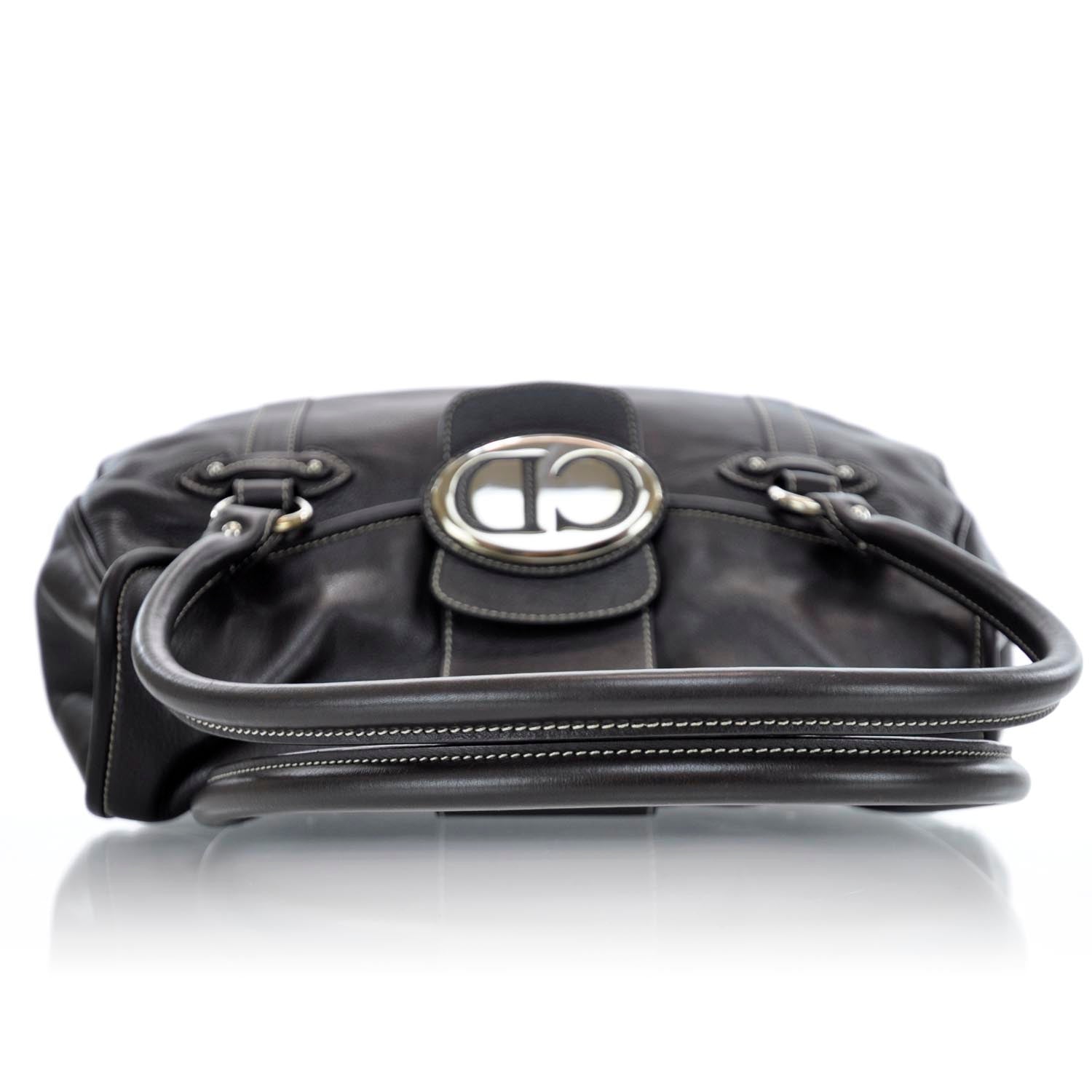 Christian Dior Leather Saint Germain Flap Bag Brown 5 of 10