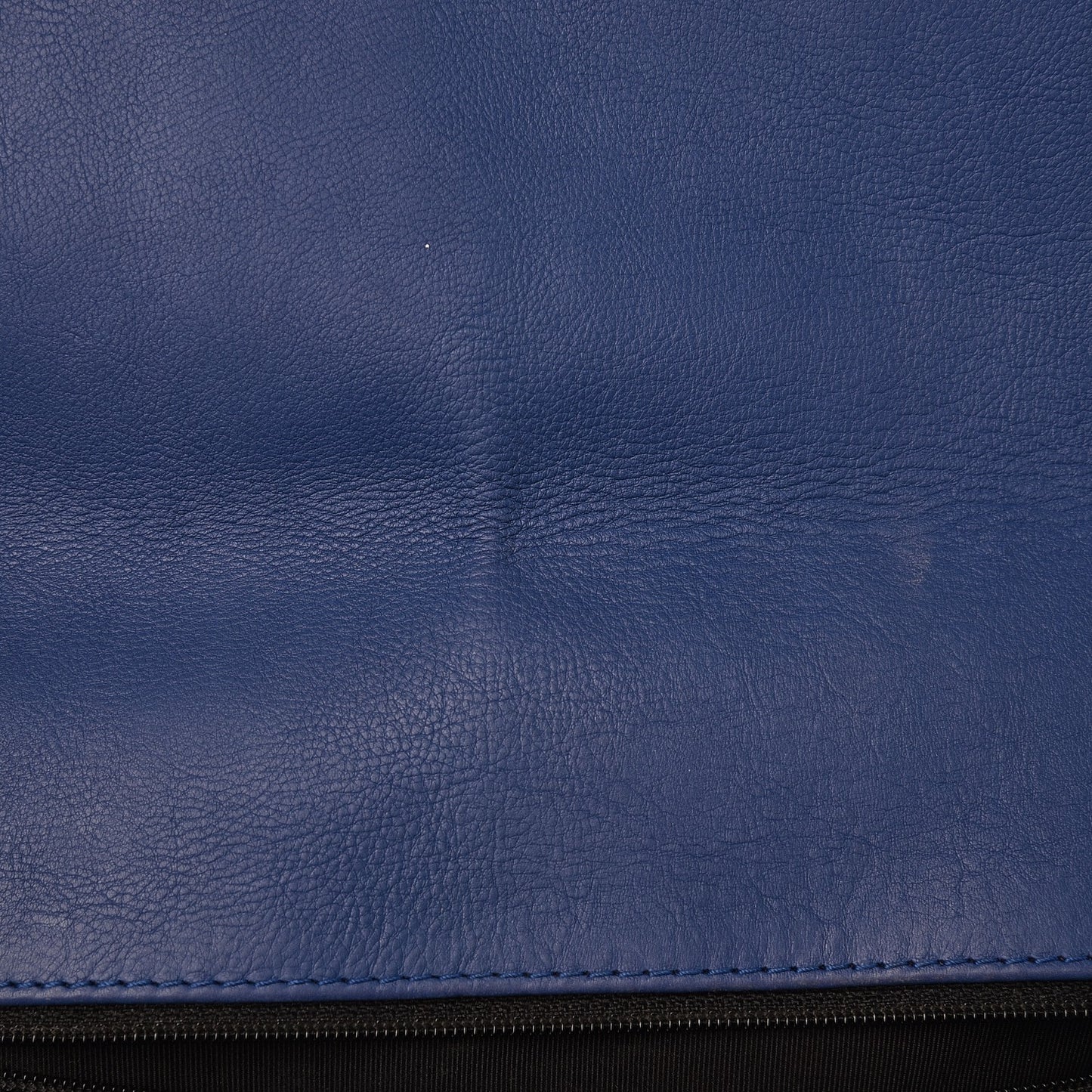 Calfskin Quilted Large Boy Flap Blue