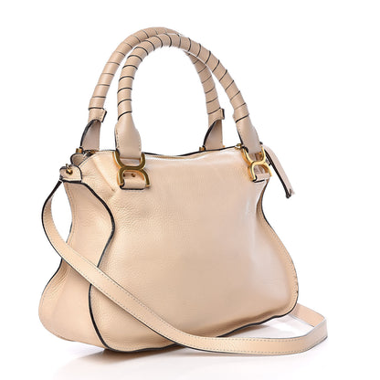 Chloe Calfskin Medium Marcie Satchel Powder Beige 4 of 14