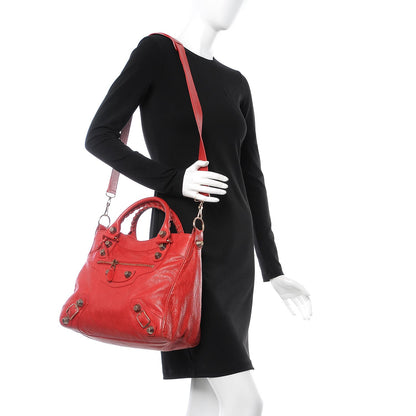 Balenciaga Agneau Giant 21 Rose Gold Hardware Velo Coquelicot 2 of 10