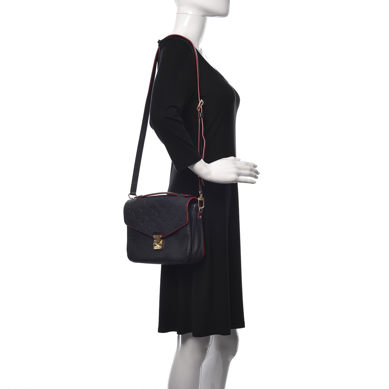 Louis Vuitton Empreinte Pochette Metis Marine Rouge 2 of 12