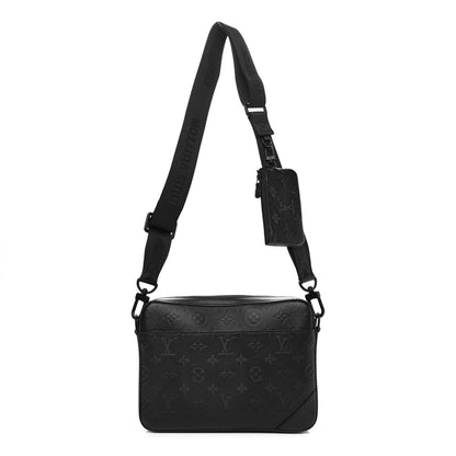 Louis Vuitton Calfskin Monogram Shadow Duo Messenger Black 1 of 10