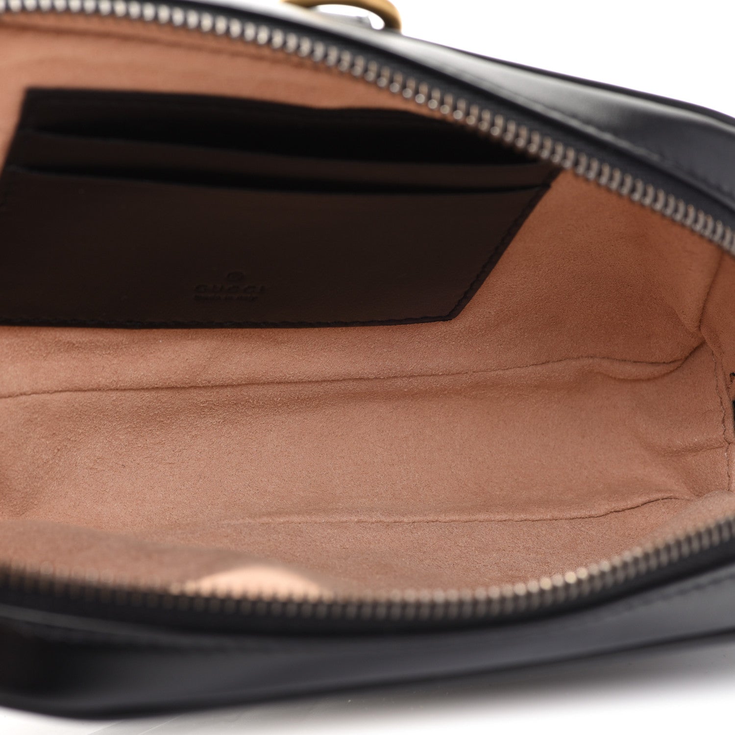 Gucci Calfskin Matelasse GG Marmont Wristlet Black 6 of 12