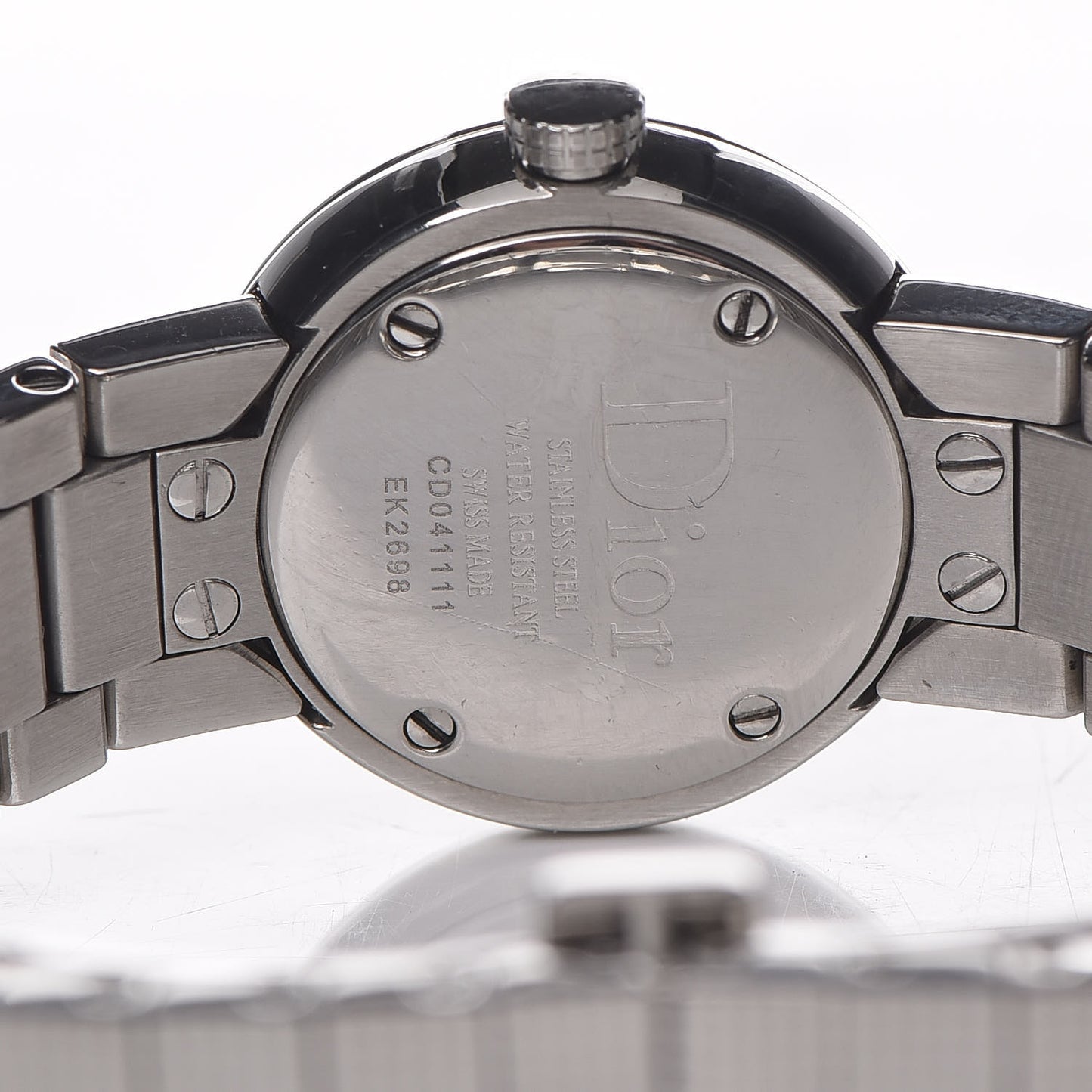Stainless Steel Diamond Mother of Pearl 23mm La D De Dior Quartz Watch