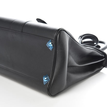 Delvaux Grained Calfskin MM Brillant Satchel Black 6 of 9