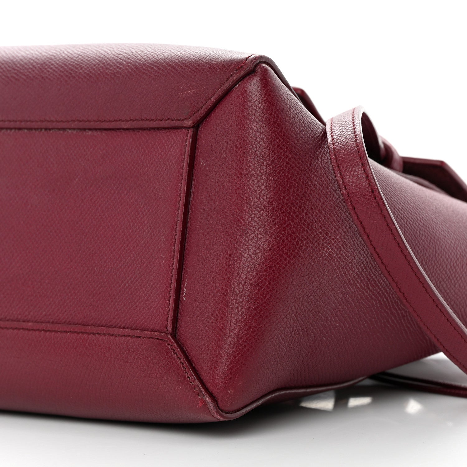 Celine Grained Calfskin Micro Belt Bag Plum 11 of 23
