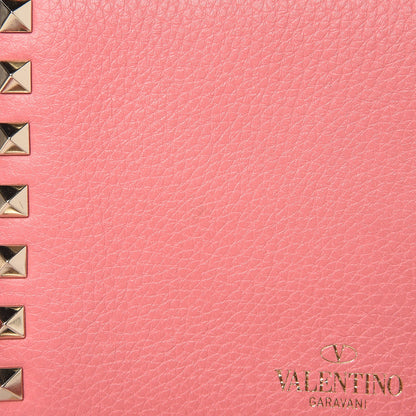 Valentino Garavani Pebbled Calfskin Rockstud Flap Crossbody Bag Paradise Rose 8 of 9