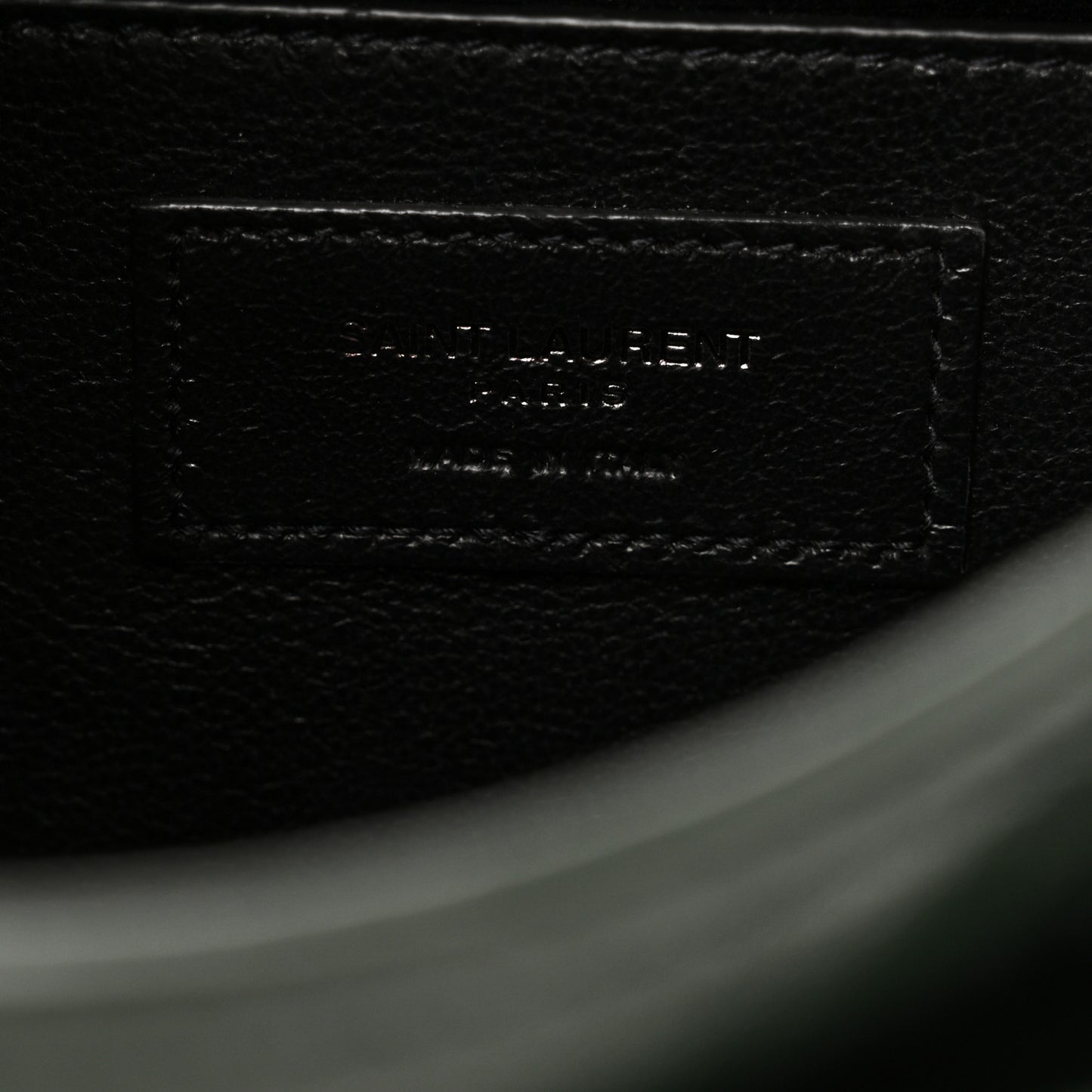 Crinkled Calfskin Matelasse Monogram Baby Niki Chain Satchel Dark Green