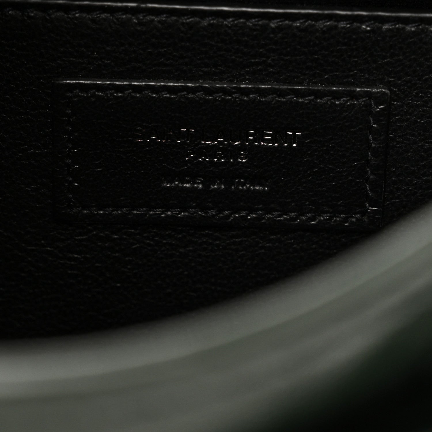 Saint Laurent Crinkled Calfskin Matelasse Monogram Baby Niki Chain Satchel Dark Green 6 of 10