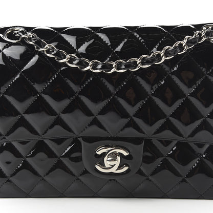 Chanel Patent Quilted Medium Double Flap Black 10 of 11