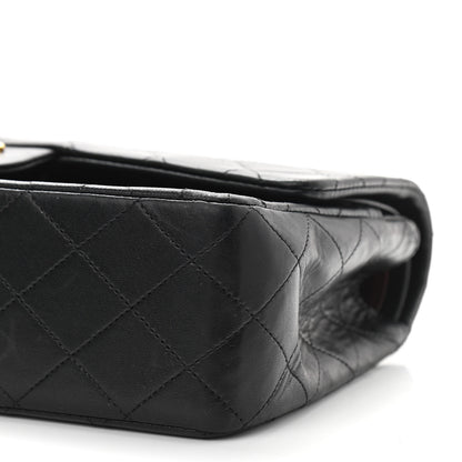 Chanel Lambskin Quilted Medium Double Flap Black 10 of 11