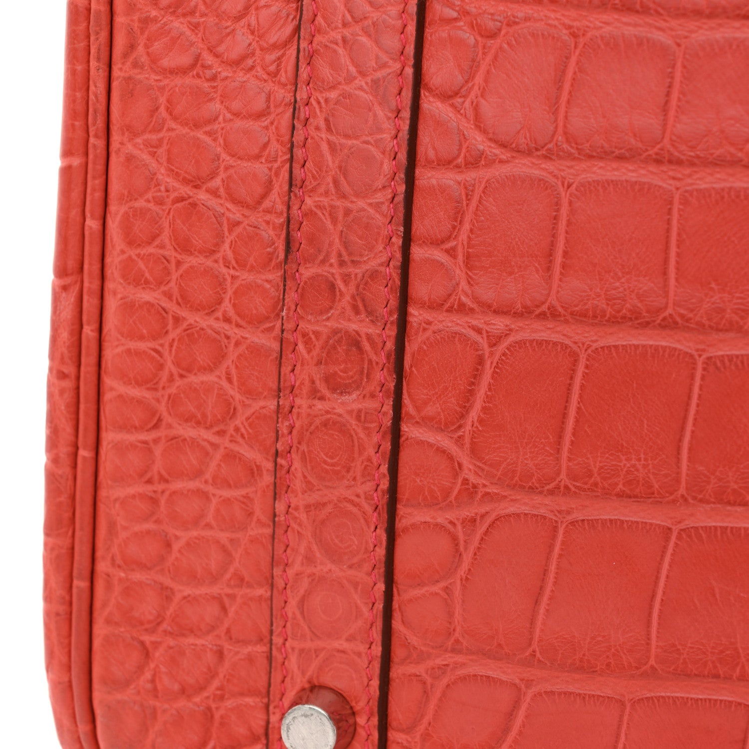 Hermes Matte Alligator Birkin 35 Bougainvillea 16 of 18