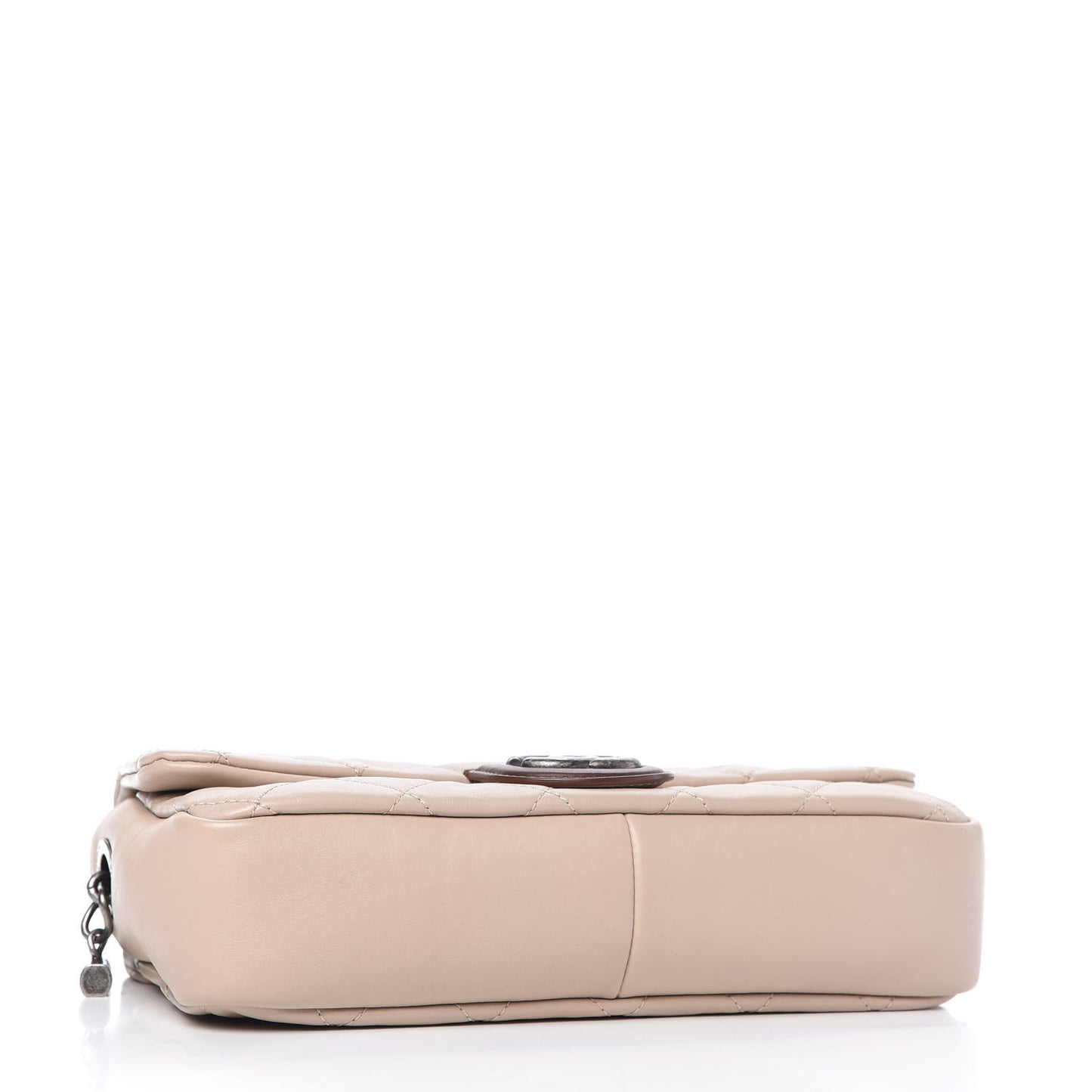 Calfskin Large Country Chic Flap Ecru Brown