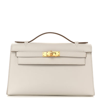 Hermes Swift Kelly Pochette Clutch Mushroom 1 of 10