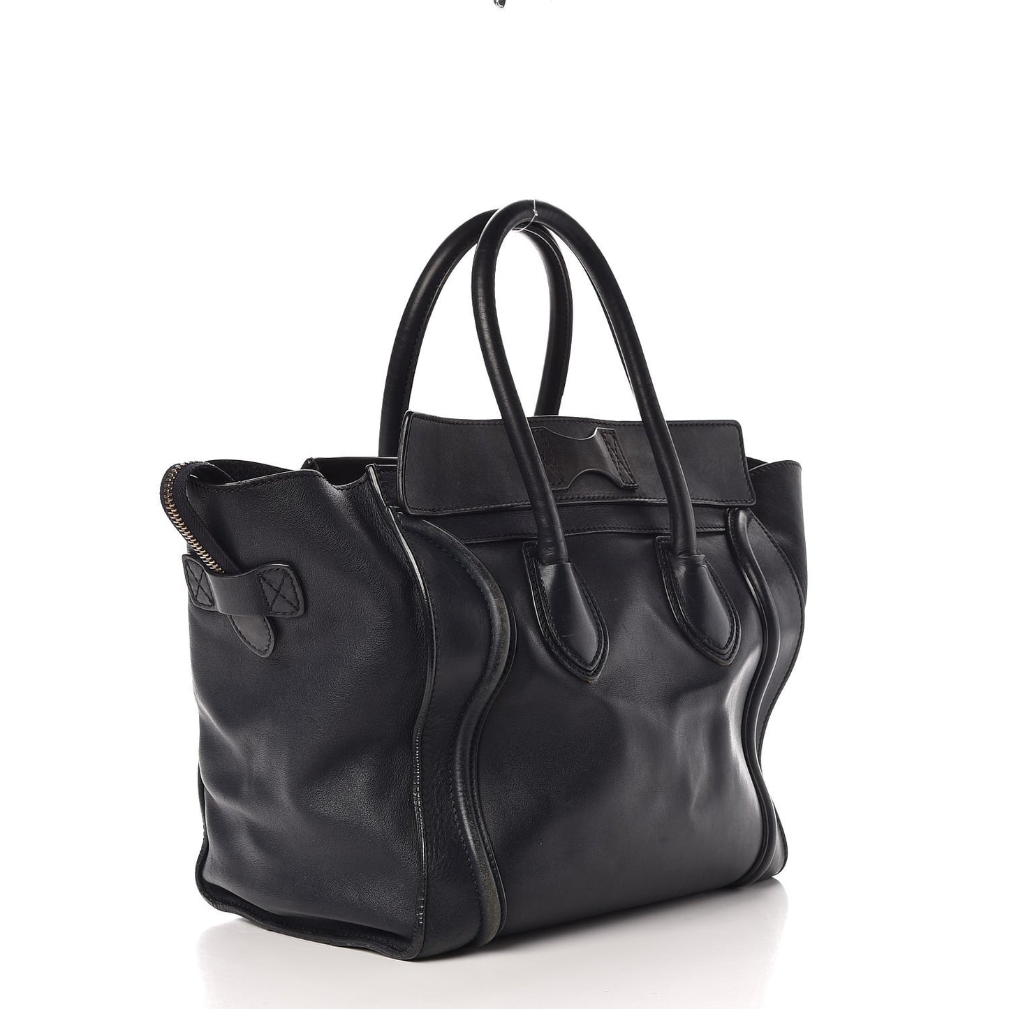 Smooth Calfskin Mini Luggage Navy Blue