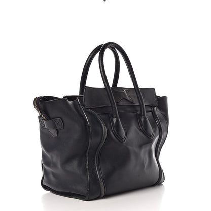 Celine Smooth Calfskin Mini Luggage Navy Blue 3 of 21