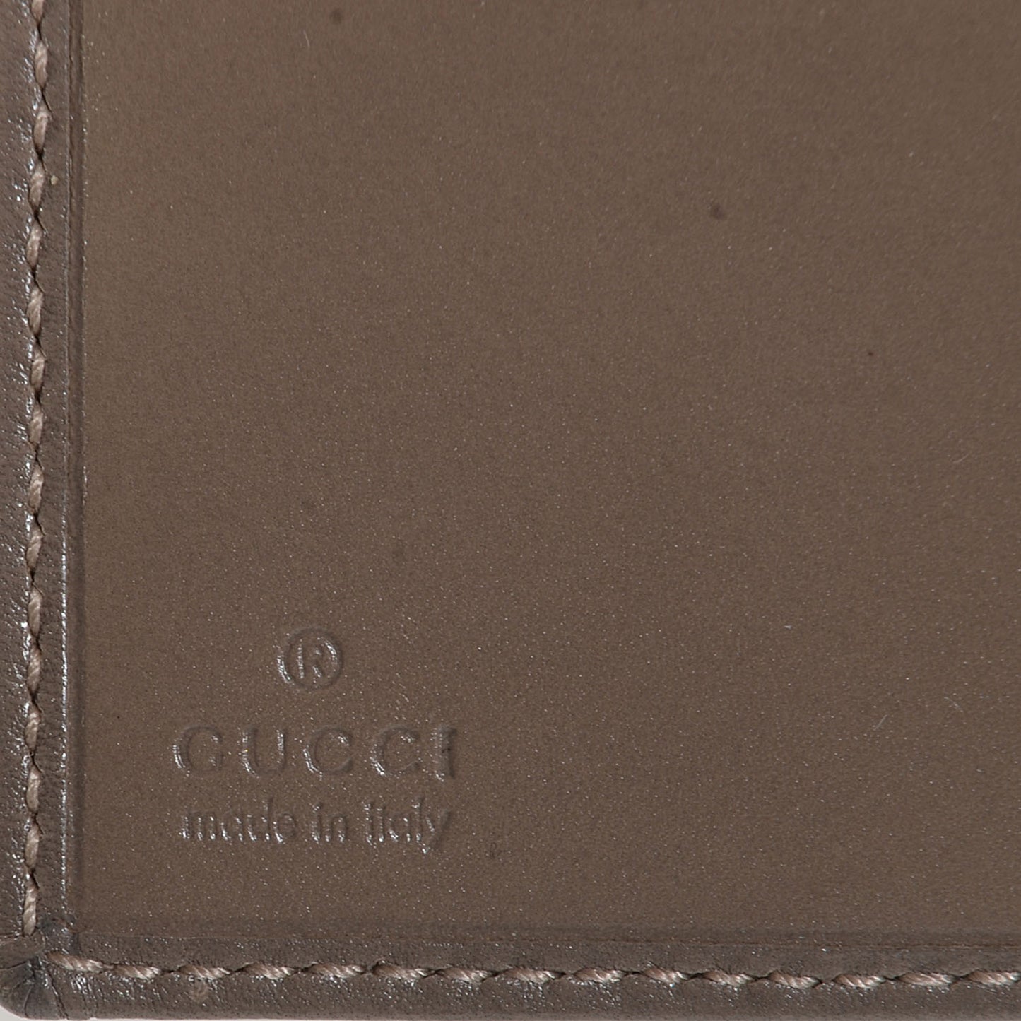 GG Supreme Monogram Icon Bar French Flap Wallet Beige Ebony Grigio