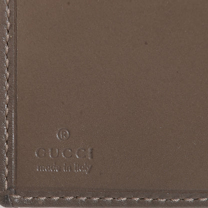 Gucci GG Supreme Monogram Icon Bar French Flap Wallet Beige Ebony Grigio 7 of 8