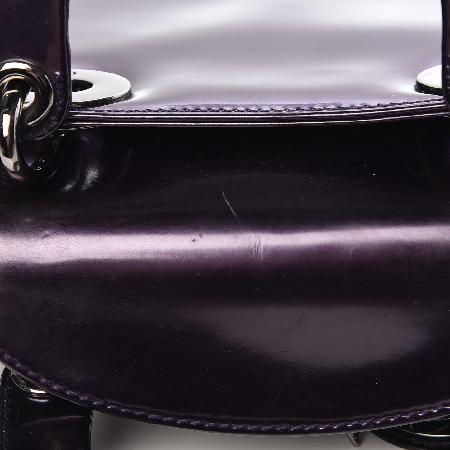 Patent Mini Lady Dior Purple