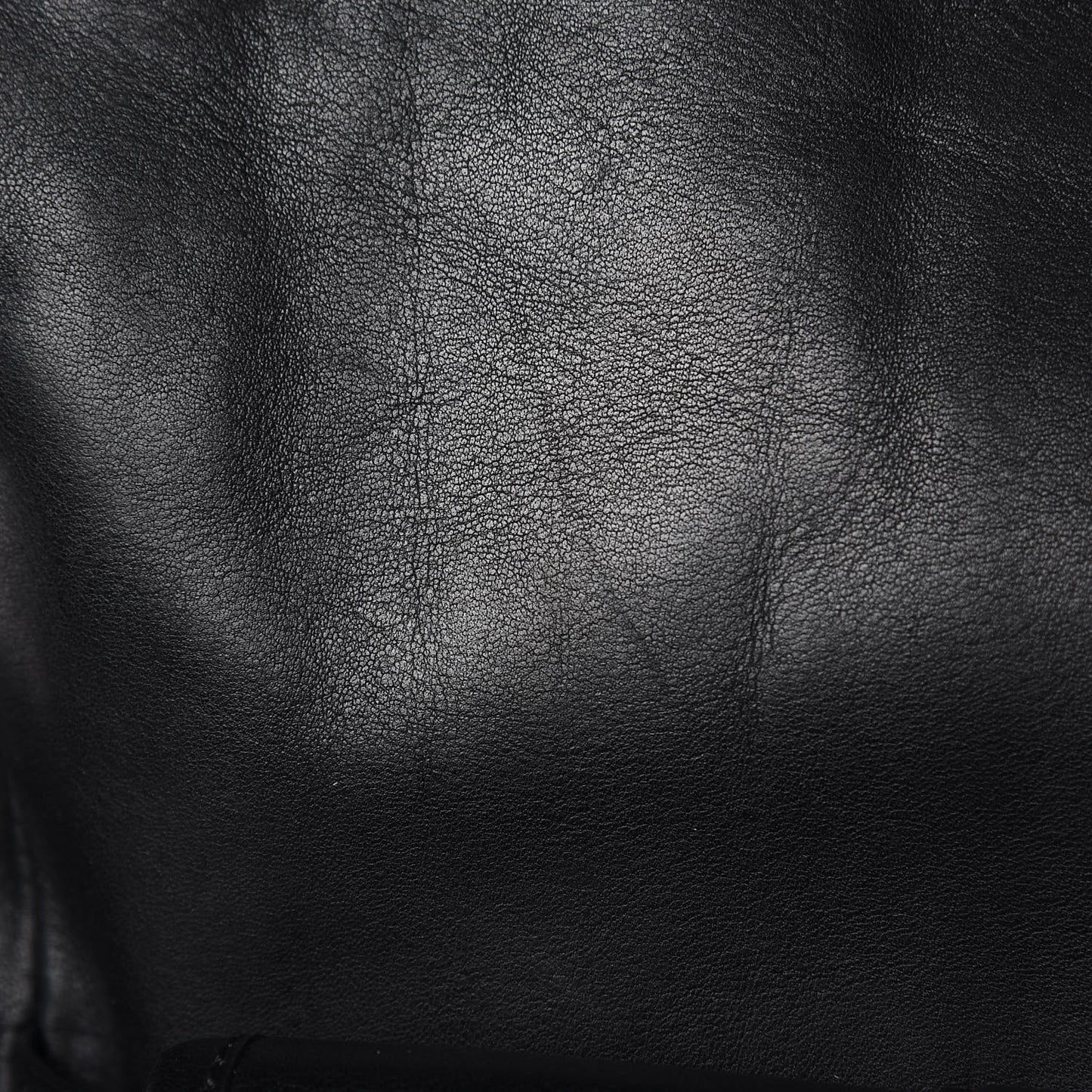 Calfskin Gabby Bucket Bag Black