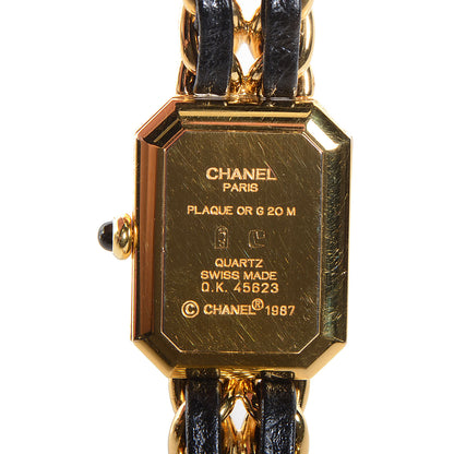 Chanel Stainless Steel Lambskin 20mm Chain Premiere Quartz Watch Gold M 4 of 8