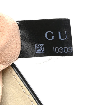 Gucci GG Supreme Monogram Moon Calfskin Small Padlock Tote Beige Ebony Mystic White 7 of 11