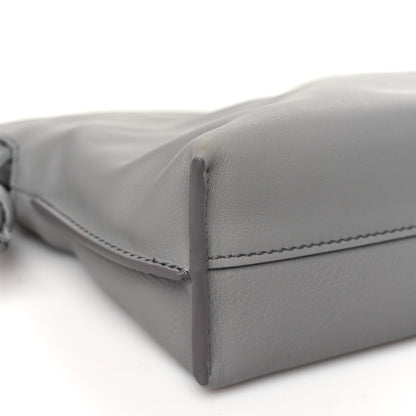 Loewe Calfskin Mini Flamenco Knot Clutch Clutch Pearl Grey 9 of 10